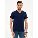 Pierre Cardin Erkek T-Shirt - Renkli - 2XL
