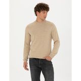 Pierre Cardin Erkek Taş Melanj Slim Fit Çeyrek Yaka Basic Triko Kazak 50276158-VR225