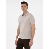 Pierre Cardin Erkek Taş Slim Fit Kıvrılmaz Polo Yaka Basic Tişört 50302561-VR049 - XL