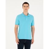 Pierre Cardin Erkek Turkuaz Tişört Basic 50280754-vr093