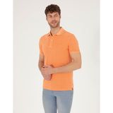 Pierre Cardin Erkek Turuncu Slim Fit Polo Yaka Tişört 50264742-VR053 - Yavruağzı - 2XL