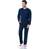Pierre Cardin Erkek Uzun Kol %100 Pamuk Penye Pijama Takım - S - Lacivert