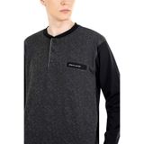 Pierre Cardin Erkek Uzun Kol Pijama Takımı, Siyah, M Beden