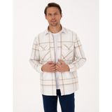 Pierre Cardin Erkek Vizon Comfort Fit Uzun Kollu Gömlek 50312357-VR052 - 2XL