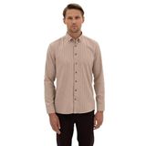Pierre Cardin Erkek Vizon Gömlek Desenli 50312366-VR052