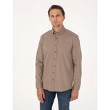 Pierre Cardin Erkek Vizon Gömlek Desenli 50316736-VR052