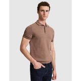Pierre Cardin Erkek Vizon Slim Fit %100 Pamuk Düğmeli Polo Yaka Triko Tişört 50320831-VR052 - 2XL