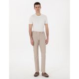 Pierre Cardin Erkek Vizon Slim Fit Gofre Kanvas Pantolon 50308099-VR052 - 31