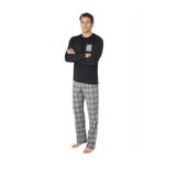 PIERRE CARDIN Erkek Yeni Sezon Bisiklet Yaka Uzun Kollu Pamuk Pijama Takımı CH.PC.6.107.C0-SİYAH-M