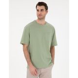 Pierre Cardin Erkek Yeşil Comfort Fit Basic Tişört 50306991-VR016 - Çağla Yeşili