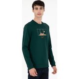 Pierre Cardin Erkek Yeşil Regular Fit Sweatshirt 50290703-VR054 - 3XL