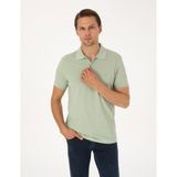 Pierre Cardin Erkek Yeşil Slim Fit Basic Tişört 50325323-VR016 - Çağla Yeşili - XL