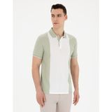 Pierre Cardin Erkek Yeşil Slim Fit Tişört 50284314-Vr016 - XXL - Çağla