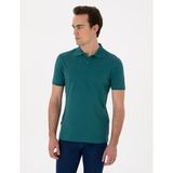 Pierre Cardin Erkek Zümrüt Slim Fit Kıvrılmaz Polo Yaka Basic Tişört 50302561-VR055
