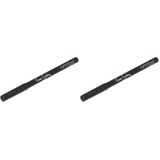 Pierre Cardin Eyeliner, Longlasting Uzun Süre Kalıcı Göz Kalemi, Siyah 2li paket