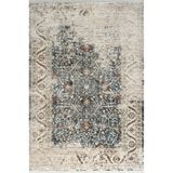 Pierre Cardin Galenda JH03A Krem Mavi Viskon Akrilik Yumuşak Dokulu Eskitme Etnik Halı ÇOK RENKLİ 100 x 200