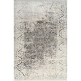 Pierre Cardin Galenda JH03B Krem Gri Viskon Akrilik Yumuşak Dokulu Eskitme Etnik Halı ÇOK RENKLİ 80 x 300