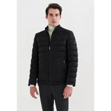 Pierre Cardin Gaston Dik Yaka Fermuarli Erkek Suni Deri Mont - 60 - Black