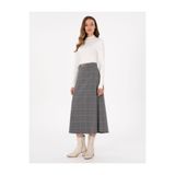 Pierre Cardin Gri A Kesim Dokuma Etek 50292639-VR024