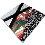 Pierre Cardin Gri Karma Desenli Tivil İpek Eşarp 8418438-971