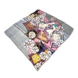 Pierre Cardin Gri Pembe Karma Desen Sura İpek Eşarp 4208701-311