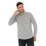 Pierre Cardin Gri Slim Fit Uzun Kollu Gömlek