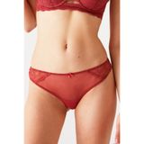 Pierre Cardin Gül 4752002 Dantel Detaylı String Külot (AĞ KISMI PAMUKLU)