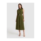 Pierre Cardin Haki Regular Fit Dokuma Elbise 50321336-VR027