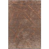 Pierre Cardin Halı Azur UZ02D Kahve Bakır Pamuk Akrilik Yumuşak Dokulu Modern Kilim KAHVE 80 x 150