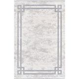Pierre Cardin Halı Monet MT18D Yumuşak Dokulu Modern Desenli Şık ve Üst Kalite 100 Tarak Makine Dokuması Halı - 120 x 180 cm - Açık Gri
