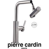 Pierre Cardin Inox Lotus Smart Spiralli Evye Armatürü – Dayanıklı Kireç Kırıcı Perlatörlü Mutfak Bataryası