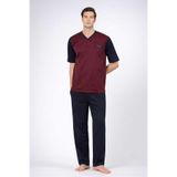 Pierre Cardin Jakarlı Kısakol Erkek Pijama Takımı, Bordo, M