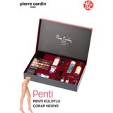 Pierre Cardin Kadın 19 Parça Nişan Gelin Çeyiz Kozmetik Makyaj Bakım Set Kutulu Penti Çorap Hediye