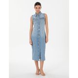 Pierre Cardin Kadın Açık Mavi Elbise (Jean) 50306777-VR003
