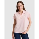 Pierre Cardin Kadın Açık Pembe A Kesim Comfort Polo Yaka Basic Tişört 50325465-VR078 - XL