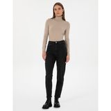 Pierre Cardin Kadın Antrasit Mom High Waist Fit Jean Pantolon 50318235-VR006 - 34 - 38