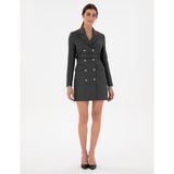 Pierre Cardin Kadın Antrasit Regular Fit Dokuma Elbise 50292211-VR006 - 40