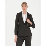 Pierre Cardin Kadın Antrasit Slim Fit Ceket 50273080-VR006 - 34 - Dropsuz