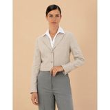 Pierre Cardin Kadın Bej Çizgili Crop Ceket 50273066-VR011 - 38 - Dropsuz