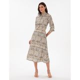 Pierre Cardin Kadın Bej Etek (Dokuma) 50301198-VR011
