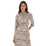 Pierre Cardin Kadın Bej Gömlek Desenli 50301111-VR011