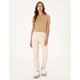 Pierre Cardin Kadın Bej Mom High Waist Fit Jean Pantolon 50313225-VR011 - 34 - 38