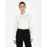 Pierre Cardin Kadın Beyaz Gömlek Desenli 50284669-VR013