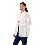 Pierre Cardin Kadın Beyaz Gömlek Desenli 50301124-VR013