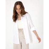 Pierre Cardin Kadın Beyaz Oversize Uzun Kollu Gömlek 50313596-VR013 - 42