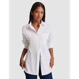 Pierre Cardin Kadın Beyaz Oversize Uzun Kollu Gömlek 50328628-VR013 - 40