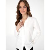 Pierre Cardin Kadın Beyaz Slim Fit Uzun Kollu Gömlek 50301101-VR013 - 42