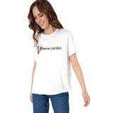 Pierre Cardin Kadın Beyaz Tişört 50301466-VR013