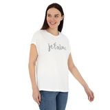 Pierre Cardin Kadın Beyaz Tişört 50301484-VR013