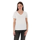 Pierre Cardin Kadın Beyaz Tişört Basic 50305749-VR013